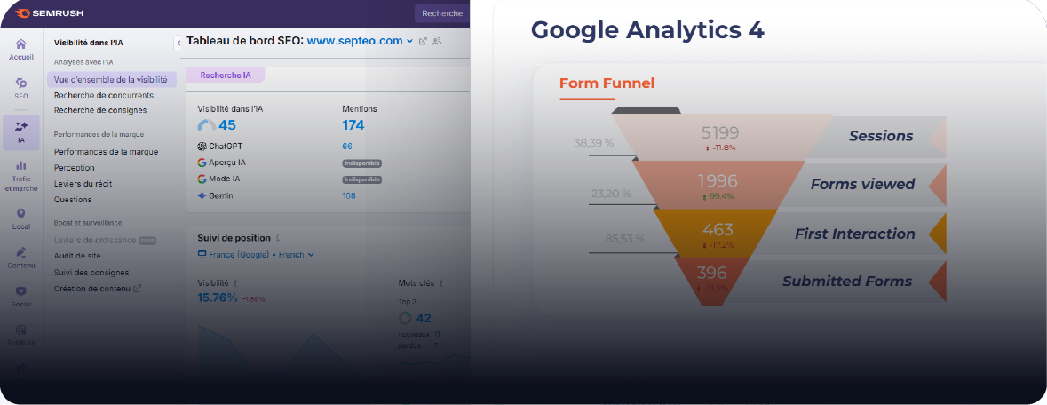 Visuel référencement GEO SEO SEM